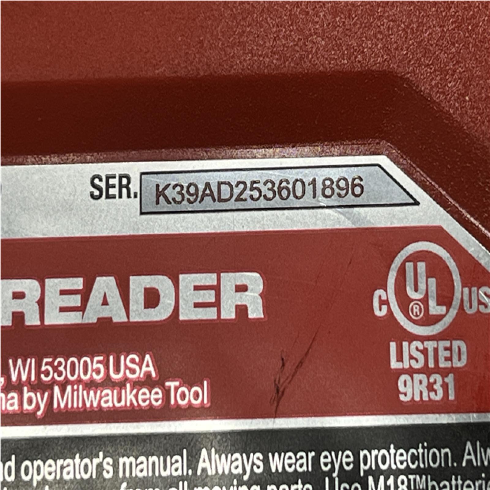 AS-IS Milwaukee 18 Fuel One-Key Cordless Brushless Pipe Threader Kit