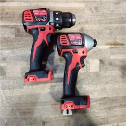 HOUSTON LOCATION - AS-IS Milwaukee 18V Cordless Brushed 2-Tool Drill/Driver and Impact Driver Kit
