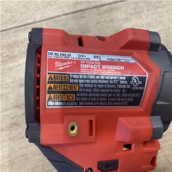 AS-IS Milwaukee FUEL 12V Lithium-Ion Brushless Cordless Stubby 3/8 in. Impact Wrench (Tool-Only)