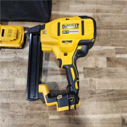 HOUSTON LOCATION - AS - IS DEWALT 20V MAX XR Lithium-Ion Cordless 18-Gauge Narrow Crown Stapler Kit