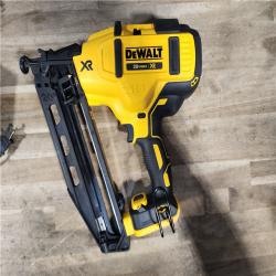 HOUSTON LOCATION - AS-IS DeWalt 20V 16 Gauge Cordless Angled Finish Nailer Kit W/ 2Ah Battery
