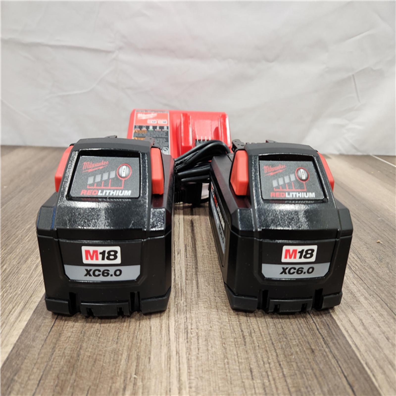 AS-IS - Milwaukee 18-Volt Lithium-Ion High Output Starter Kit with Two 6.0 Ah Battery and Charger