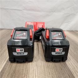 AS-IS - Milwaukee 18-Volt Lithium-Ion High Output Starter Kit with Two 6.0 Ah Battery and Charger