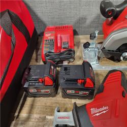 HOUSTON LOCATION - AS-IS Milwaukee 18-Volt Lithium-Ion Cordless (9-Tool) Combo Kit