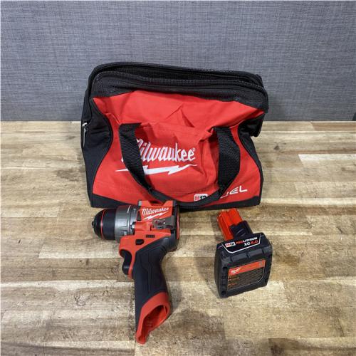 Houston Location AS-IS Milwaukee FUEL Hammer Drill Driver and Battery