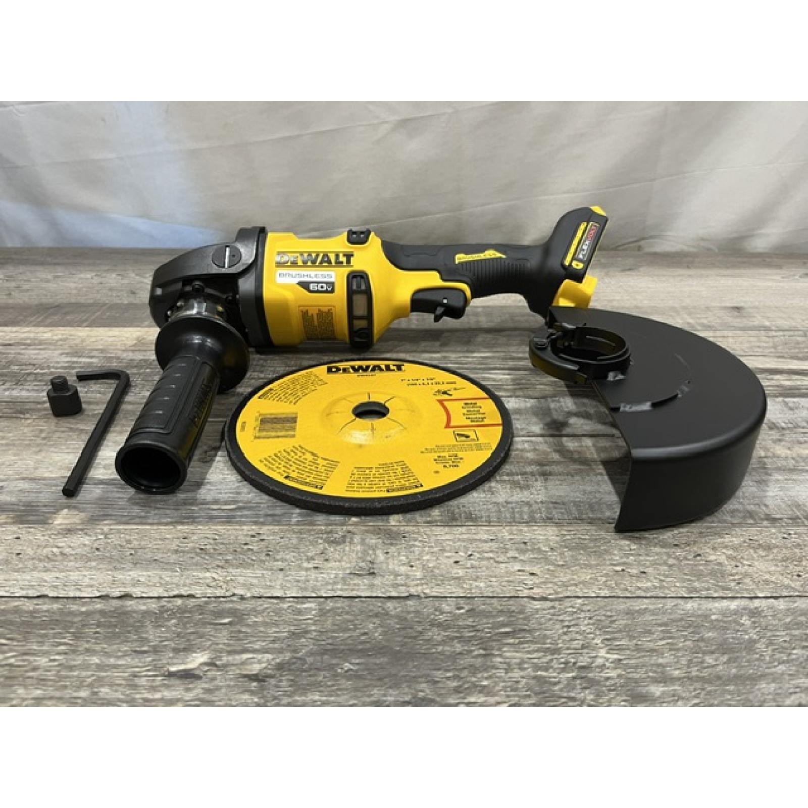 AS-IS DEWALT FLEXVOLT 60V Cordless 7 in. Angle Grinder (Tool-Only)
