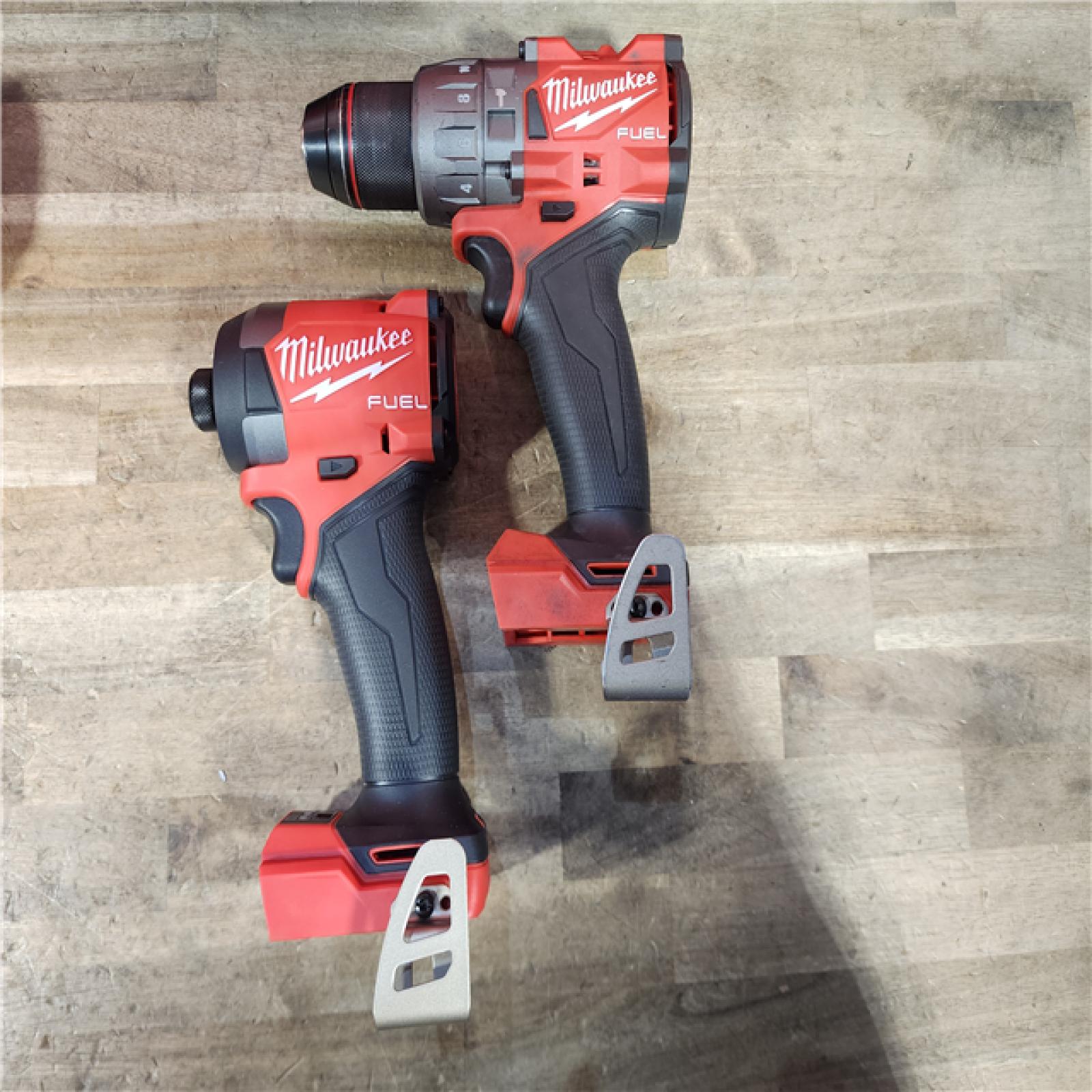 HOUSTON LOCATION - AS-IS Milwaukee FUEL 18V Lithium-Ion Brushless Cordless Hammer Drill and Impact Driver Combo Kit