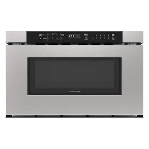 Phoenix NEW Sharp 24 in. 1.2 cu. ft. 950-Watt Built-In Microwave Drawer in Stainless Steel with Angled Black Touch Controls