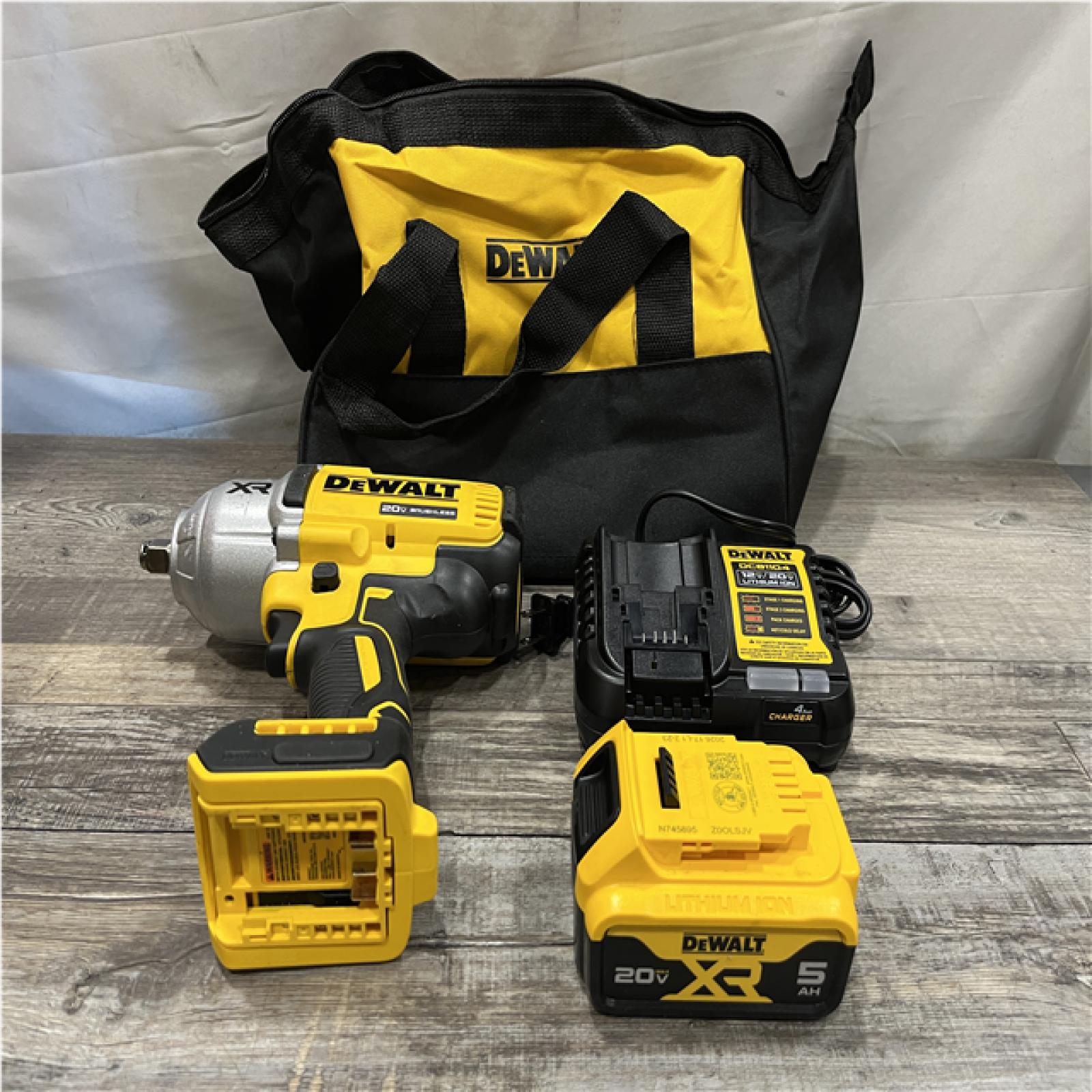 AS-IS DEWALT 20V MAX Lithium-Ion Cordless 1/2 in. Impact Wrench Kit