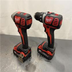 AS-IS - Milwaukee M18 18V Lithium-Ion Cordless Drill Driver/Impact Driver Combo Kit (2-Tool)