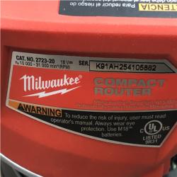 AS-IS Milwaukee FUEL 18V Lithium-Ion Brushless Cordless Compact Router (Tool-Only)