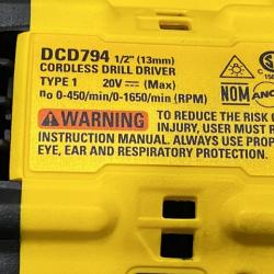 AS-IS DEWALT Atomic 20V Lithium-Ion Cordless Compact 1/2 in. Drill/Driver Kit