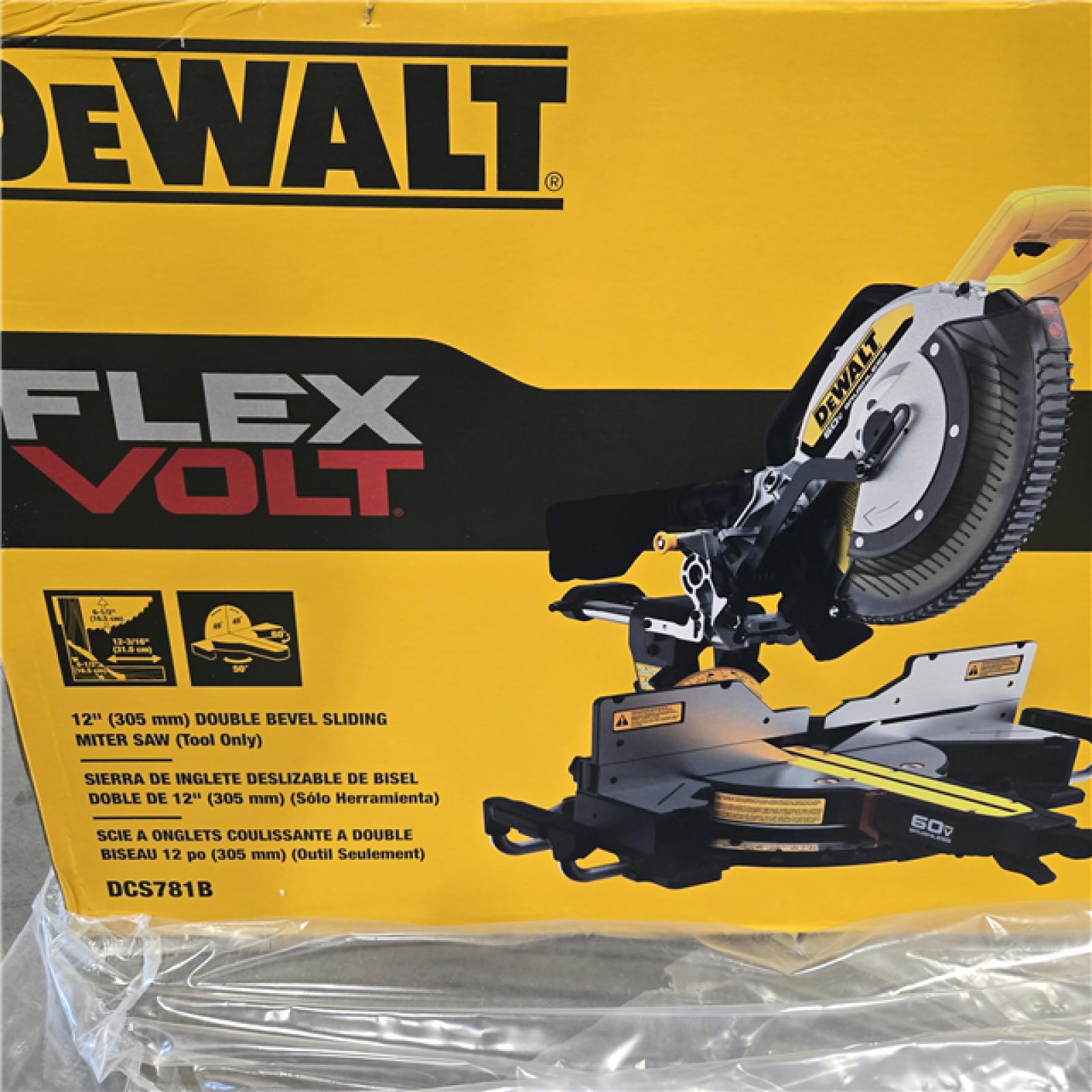 AS-IS DEWALT 60V Cordless Sliding Miter Saw (Tool Only)