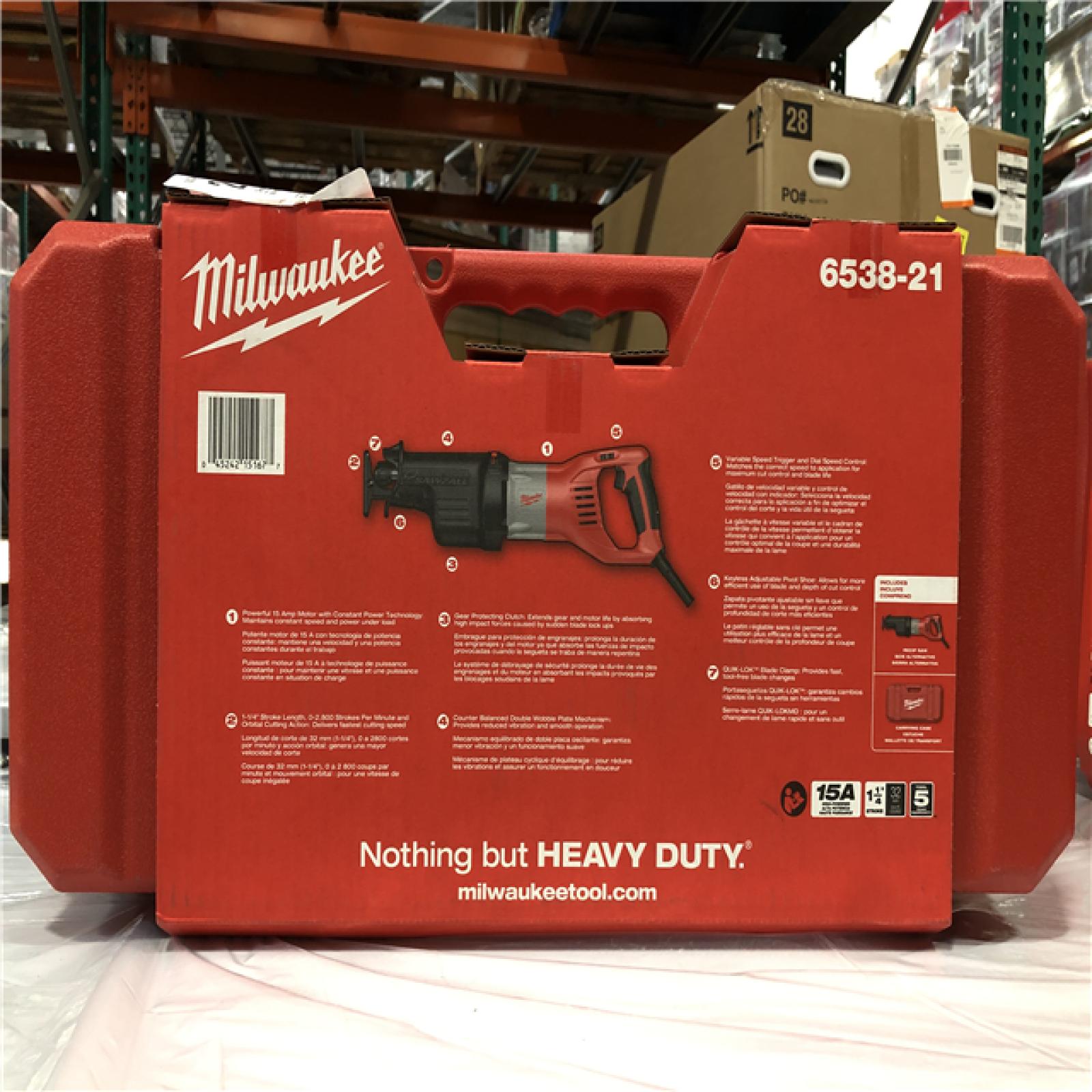 As-is Milwaukee Super Sawzall