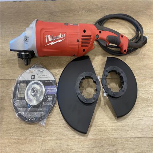 AS-IS Milwaukee 15 Amp 7/9 in. Large Angle Grinder with Trigger Lock-On Switch