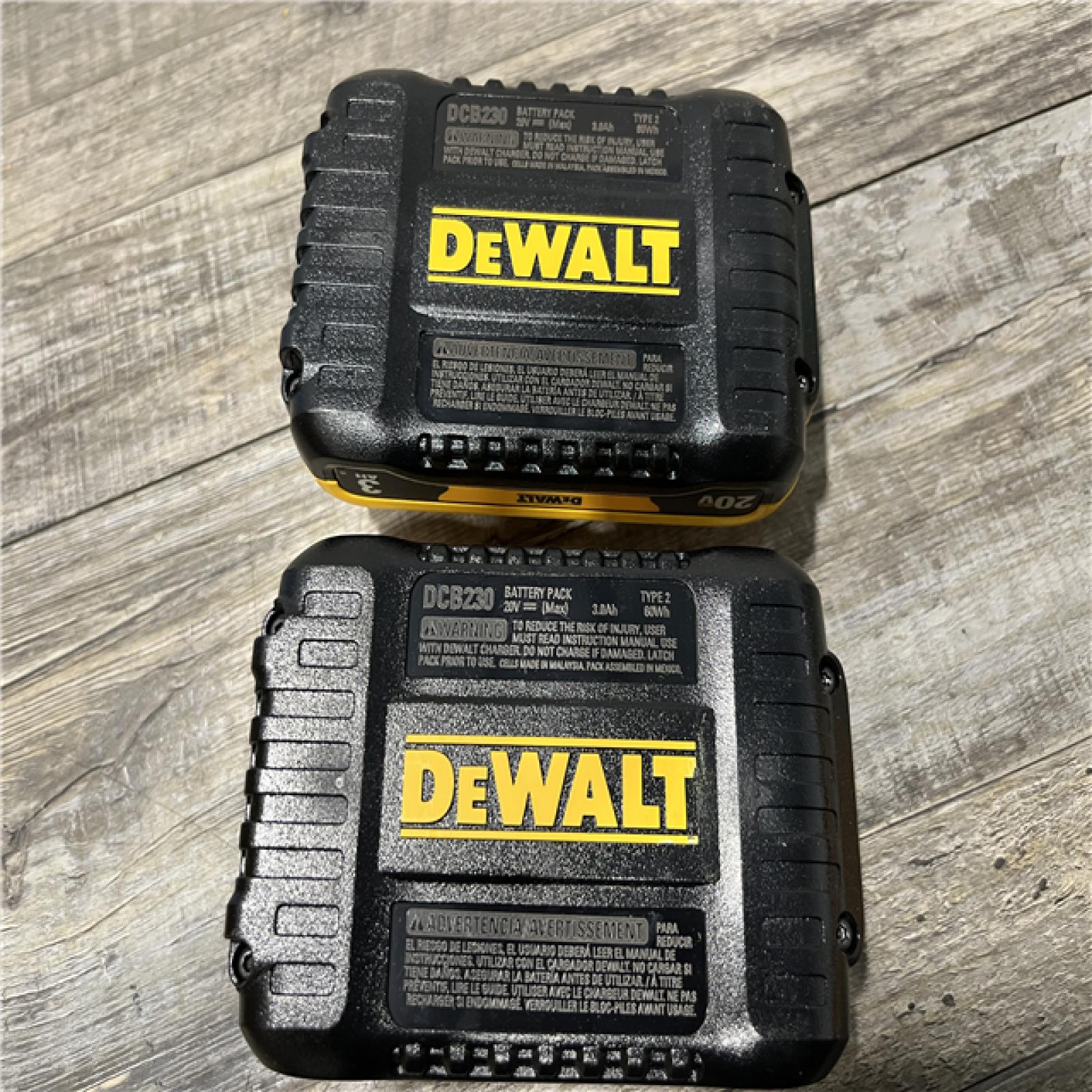 AS-IS DEWALT 20V MAX Compact Lithium-Ion 3.0Ah Battery Pack (2 Pack)