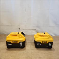 AS-IS- DEWALT FLEXVOLT 20V/60V MAX Lithium-Ion 6.0Ah Battery Pack (2 Pack)