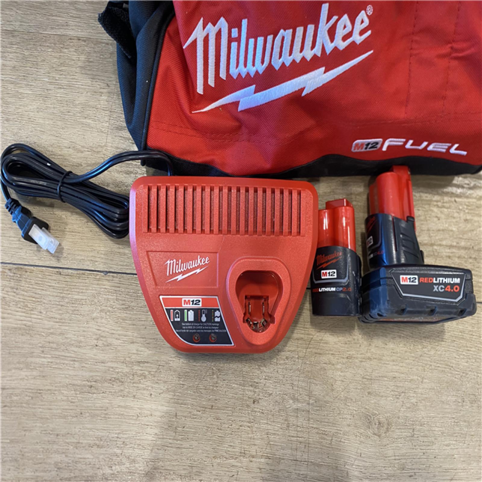 AS-IS Milwaukee FUEL 12-Volt Lithium-Ion Brushless Cordless Hammer Drill and Impact Driver Combo Kit