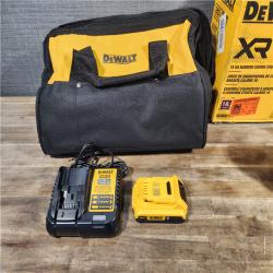 HOUSTON LOCATION - AS-IS DeWALT DCN681D1 20-Volt MAX 18ga Cordless Brushless Narrow Crown Stapler Kit