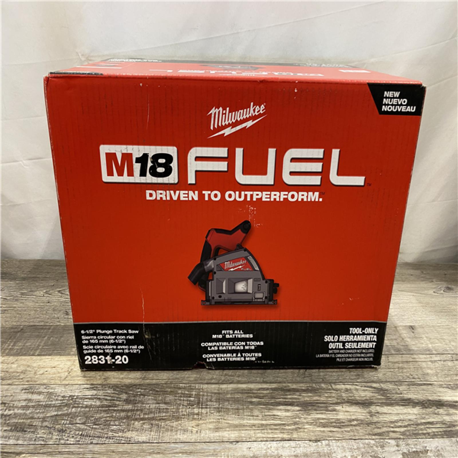 NEW - Milwaukee FUEL 18V Lithium-Ion Cordless Brushless 6-1/2 in. Plunge Cut Track Saw (Tool-Only)