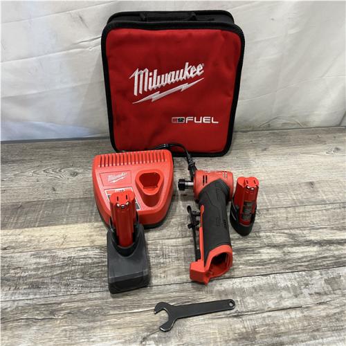 AS-IS Milwaukee FUEL 12V Lithium-Ion Brushless Cordless 1/4 in. Right Angle Die Grinder Kit