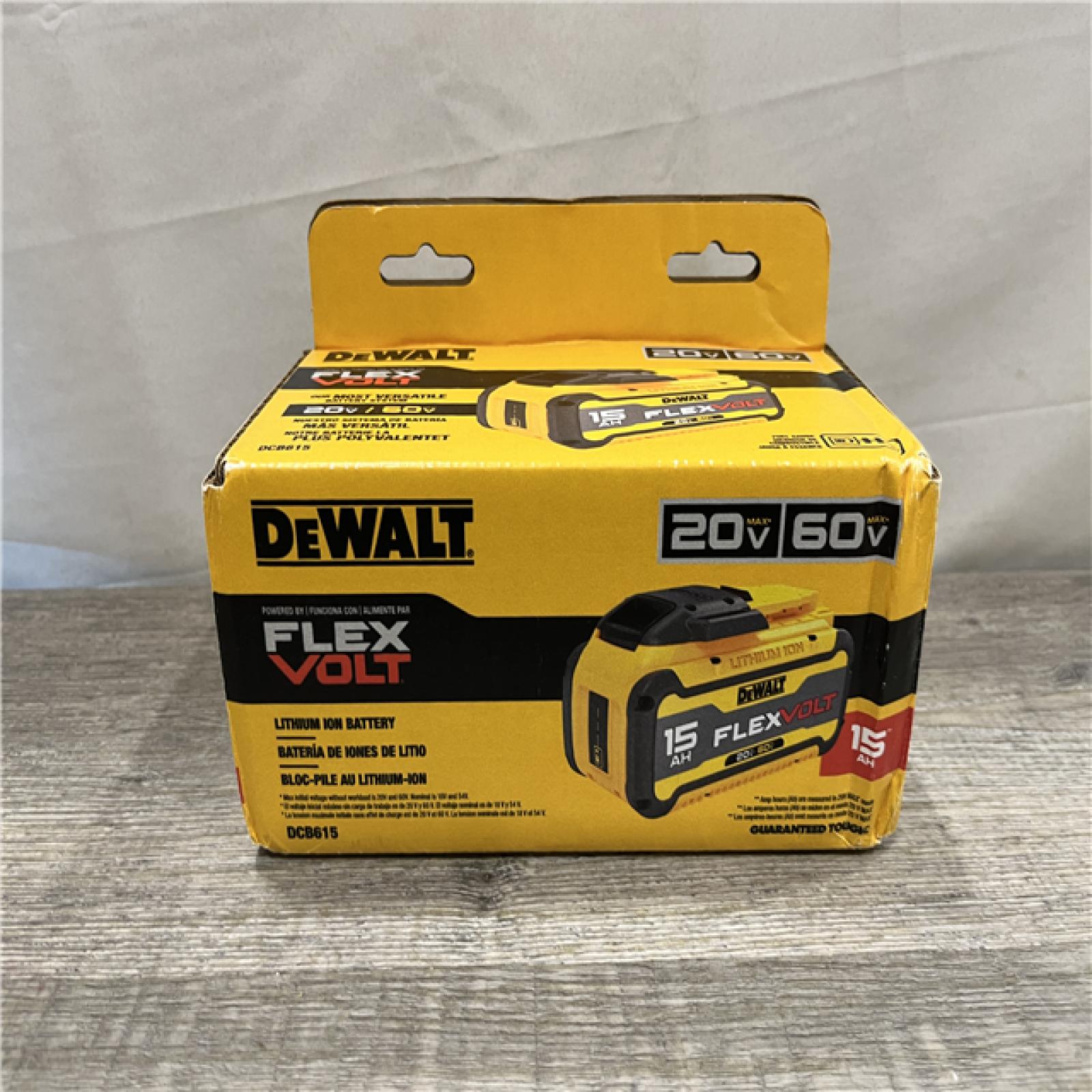 NEW - DEWALT 20V/60V MAX FLEXVOLT Lithium-Ion 15.0Ah Battery