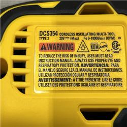 AS-IS DEWALT ATOMIC 20V MAX Cordless Brushless Oscillating Multi Tool Kit