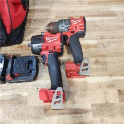 HOUSTON LOCATION - AS - IS Milwaukee 2 Tool Combo Kit W/ (2) Battery & Charger