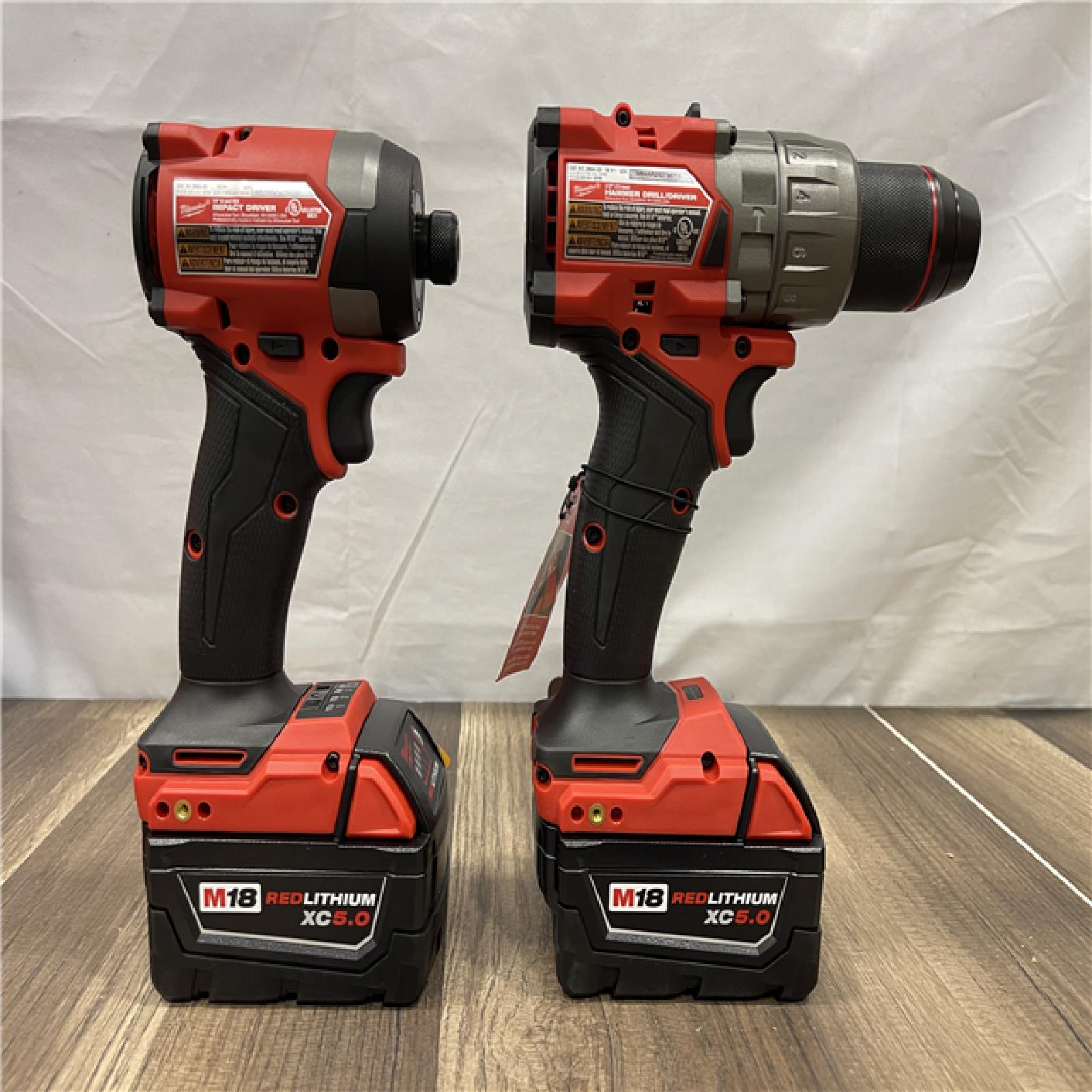 AS-IS Milwaukee M18 FUEL 18V Lithium-Ion Brushless Cordless Hammer Drill and Impact Driver Combo Kit