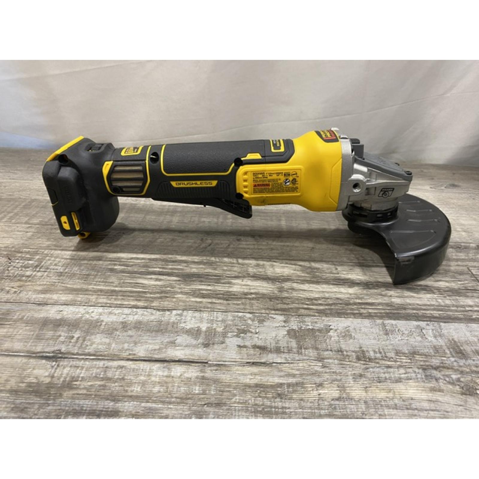 AS-IS DEWALT 20V XR Cordless 4-1/2. in. to 5 in. Variable Speed Angle Grinder (Tool Only)