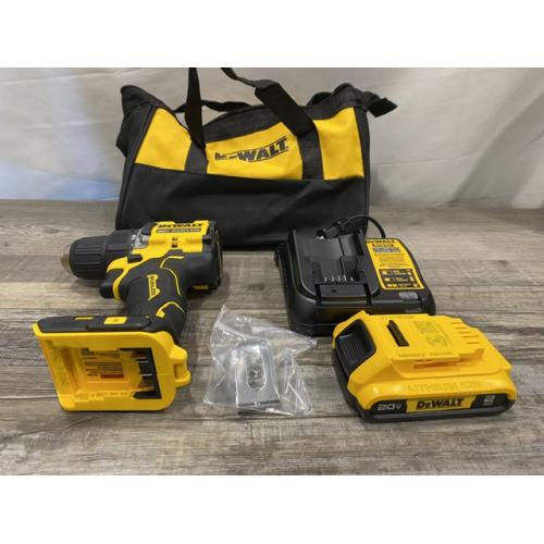 AS-IS DEWALT Atomic 20V Lithium-Ion Cordless Compact 1/2 in. Drill/Driver Kit