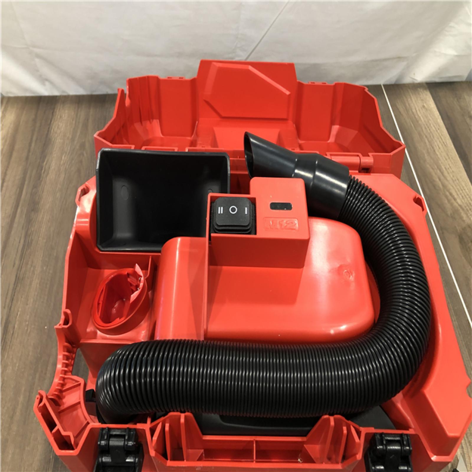 AS-IS Milwaukee FUEL 12-Volt Lithium-Ion Cordless 1.6 Gal. Wet/Dry Vacuum (Vacuum-Only)