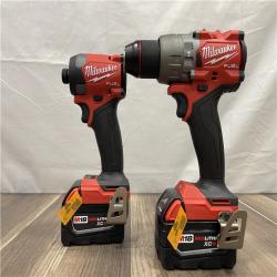 AS-IS Milwaukee M18 FUEL 18V Lithium-Ion Brushless Cordless Hammer Drill and Impact Driver Combo Kit