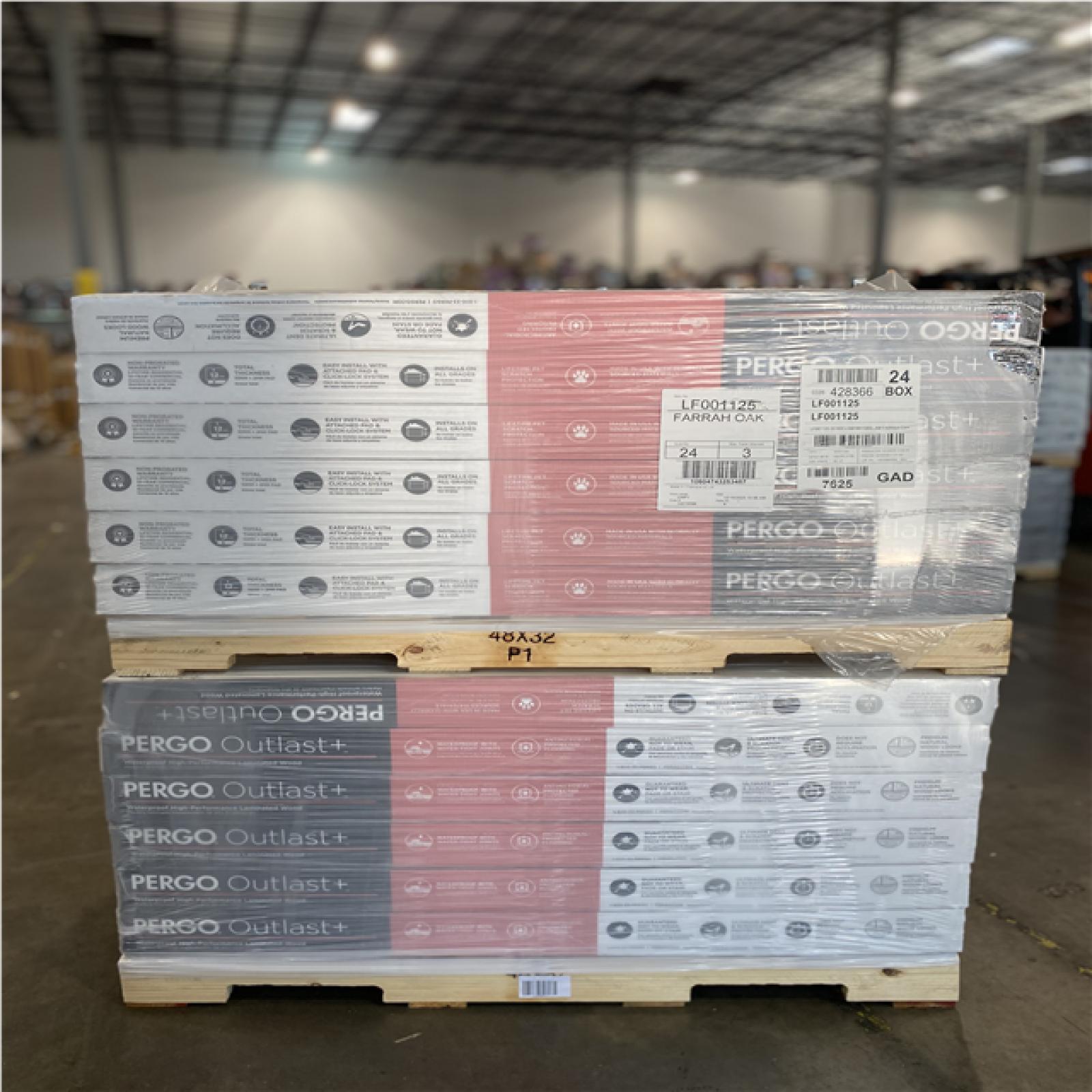 DALLAS LOCATON- PERGO OUTLAST+ FARRAH OAK 12 mm T x 7.4 in. W (19.63 sq.ft./case) (48 UNITS)