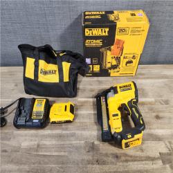 HOUSTON LOCATION - AS-IS (APPEARS LIKE NEW) DEWALT ATOMIC 20V MAX Lithium Ion Cordless 23 Gauge Pin Nailer Kit with 2.0Ah Battery and Charger