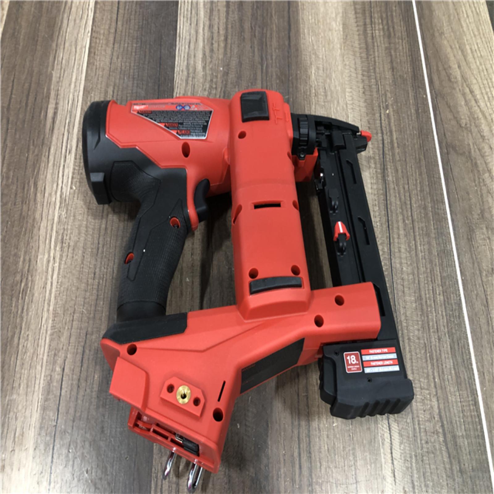 AS-IS Milwaukee FUEL 18-Volt Lithium-Ion Brushless Cordless 18-Gauge 1/4 in. Narrow Crown Stapler (Tool-Only)