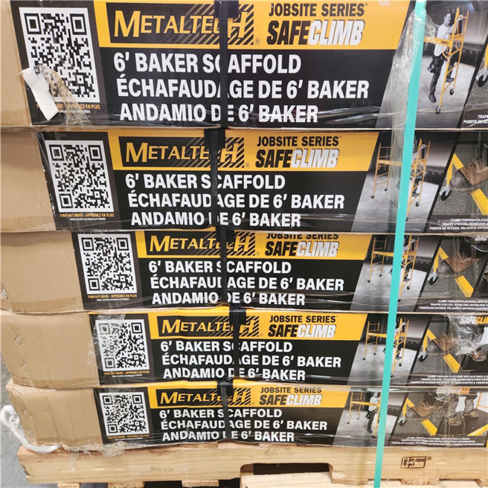 Phoenix NEW MetalTech Safeclimb 6 ft. Baker Scaffold with Platform and Included Trap Door  1250 lbs. Load Capacity Pallet 5-Boxes