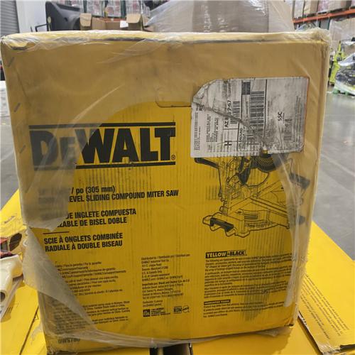NEW- DEWALT 15 Amp Corded 12 in. Double Bevel Sliding Compound Miter Saw
