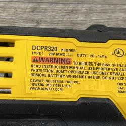 AS-IS DEWALT 20V MAX Cordless Battery Powered Pruner Kit