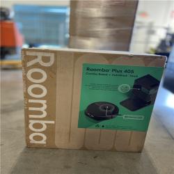 NEW! - iRobot Roomba Plus 405 (G185) Combo 13.2 in. Robotic Vacuum and Mop + with Smart Navigation + AutoWash Dock in Black