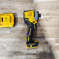 HOUSTON LOCATION - AS - IS DEWALT Atomic 20V Max Lithium-Ion Brushless Cordless Compact 1/4 in. Impact Driver Kit