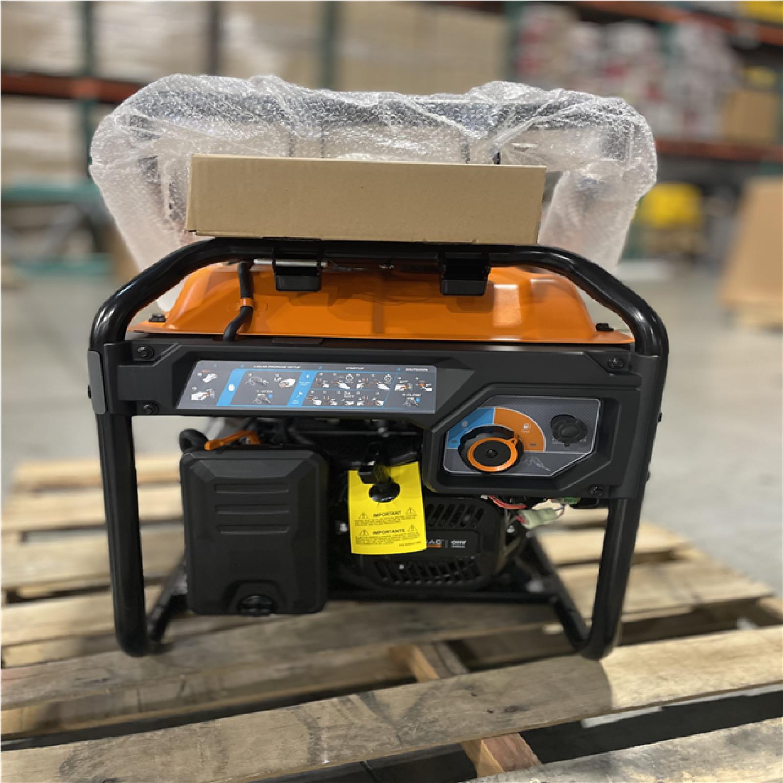 DALLAS LOCATION - AS IS - GENERAC 8125/6500-Watt-Electric Switch Duel Fuel Gasoline/Propane-Portable Generator