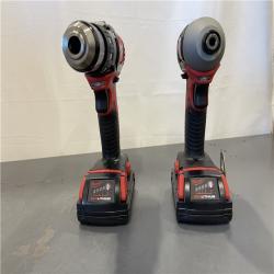 AS-IS - Milwaukee 18V Cordless Brushed 2-Tool Drill/Driver and Impact Driver Kit