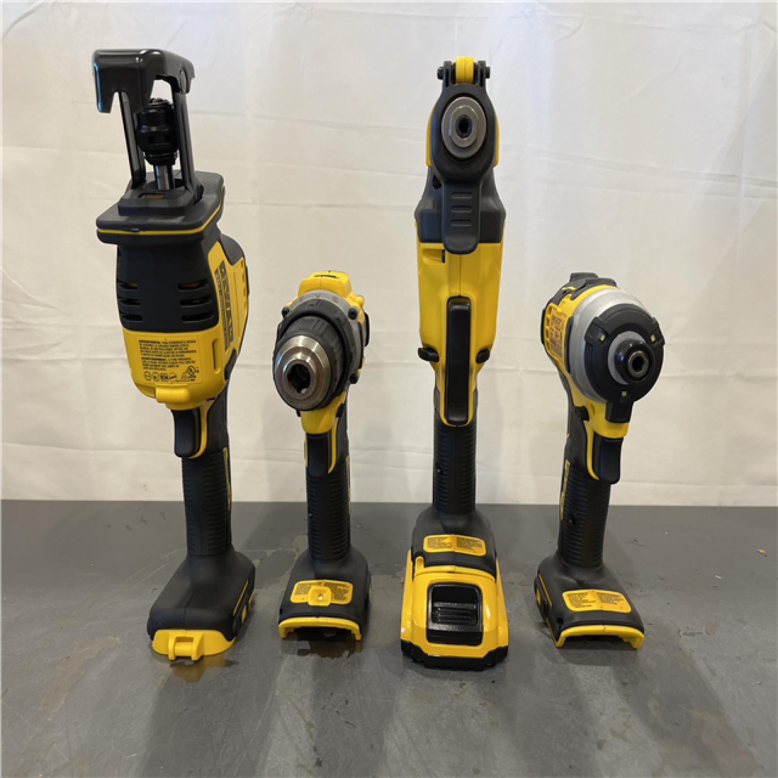 AS-IS - DeWalt 20V MAX ATOMIC Cordless Brushless 4 Tool Combo Kit