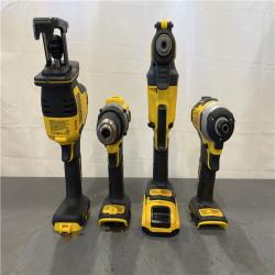 AS-IS - DeWalt 20V MAX ATOMIC Cordless Brushless 4 Tool Combo Kit