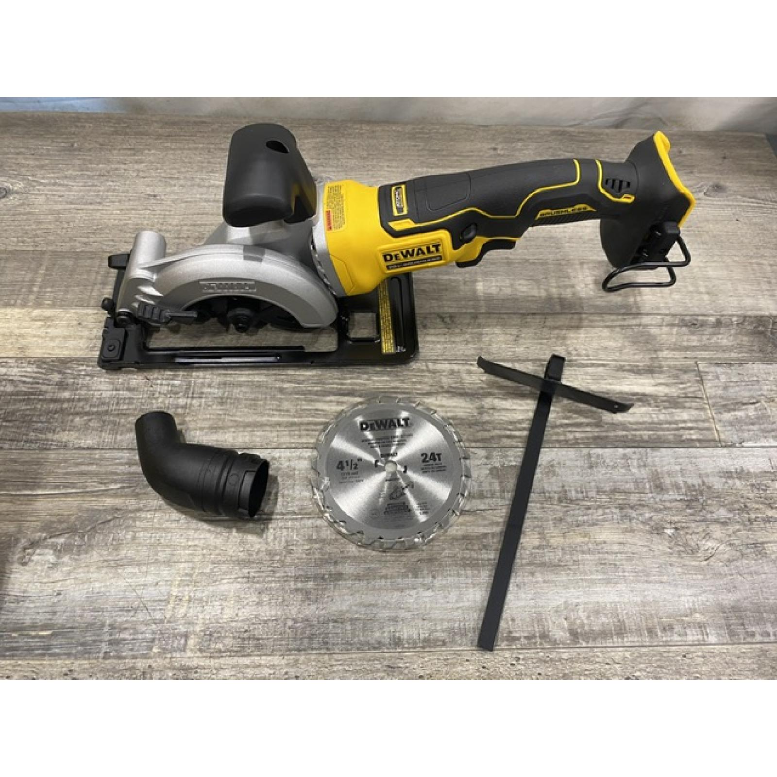 AS-IS DEWALT ATOMIC 20V MAX Cordless Brushless 4-1/2 in. Circular Saw (Tool Only)