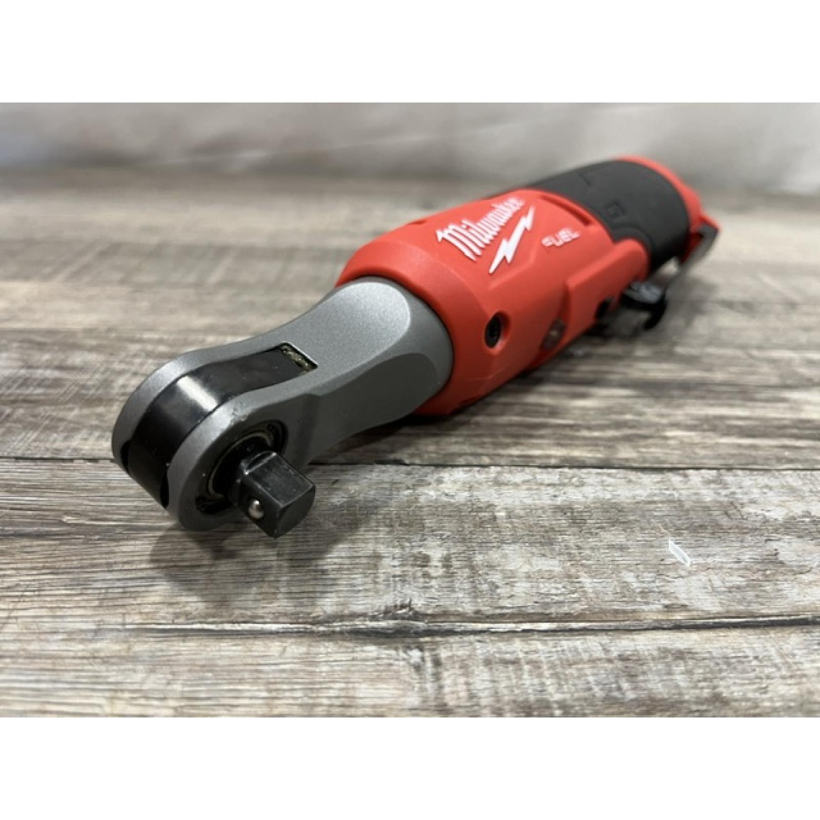 AS-IS Milwaukee FUEL 12-Volt Lithium-Ion Brushless Cordless High Speed 3/8 in. Ratchet (Tool-Only)