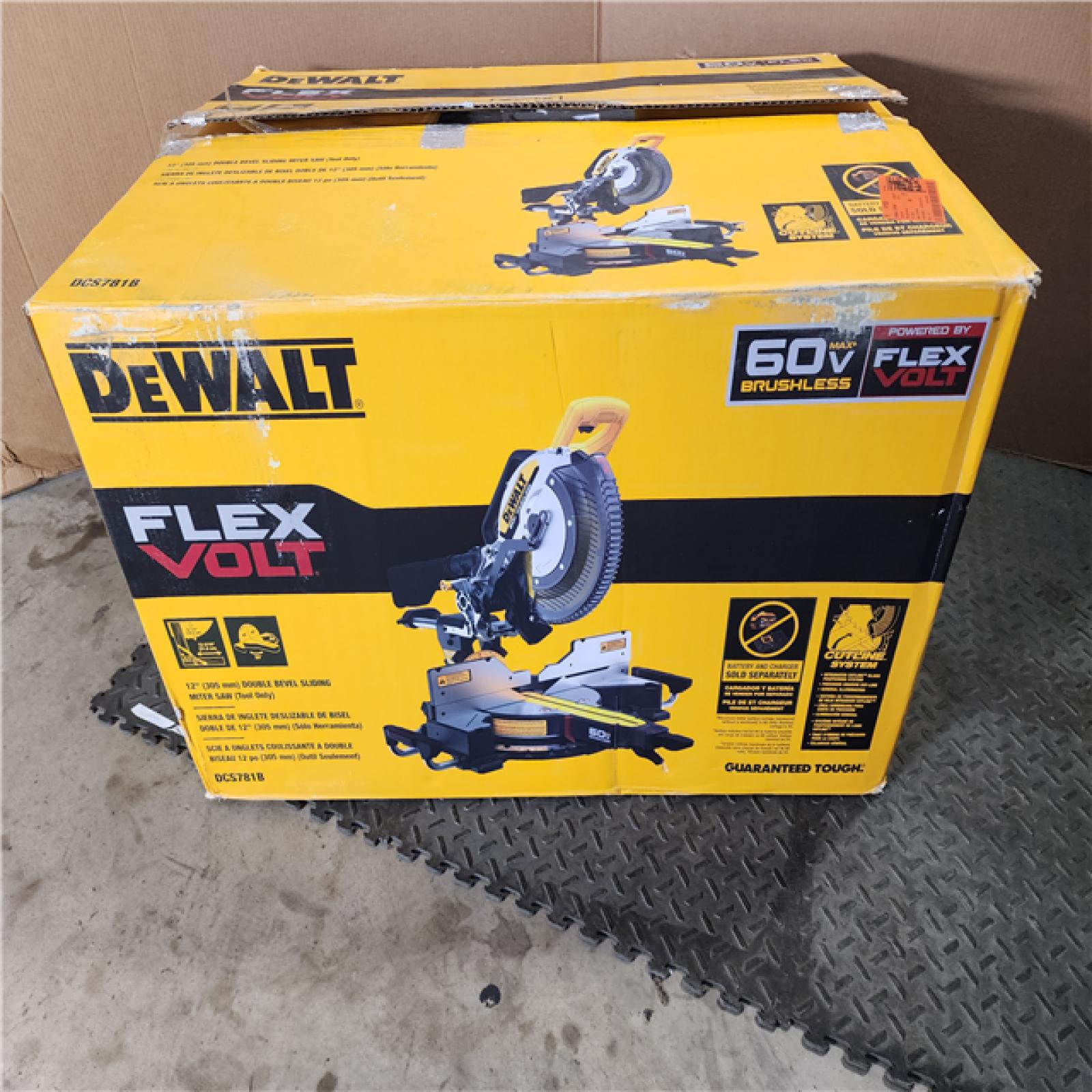 HOUSTON LOCATION - AS-IS DEWALT 60V Lithium-Ion 12 in. Cordless Sliding Miter Saw (Tool Only)