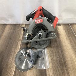 AS-IS Milwaukee FUEL 18V Lithium-Ion Brushless Cordless 6-1/2 in. Circular Saw (Tool-Only)