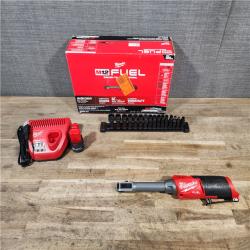 HOUSTON LOCATION - AS-IS M12 FUEL INSIDER 12V Lithium-Ion Brushless Cordless 1/4 in. - 3/8 in. Extended Reach Box Ratchet Kit W/ Battery  Charger